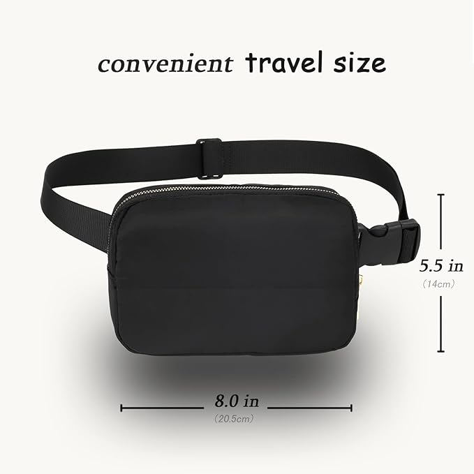 DAITET Crossbody Fanny Pack for Men&Women,Large Waist Bag & Hip Bum Bag with Adjustable Strap for Outdoors Workout Traveling Casual Running Hiking Cycling
