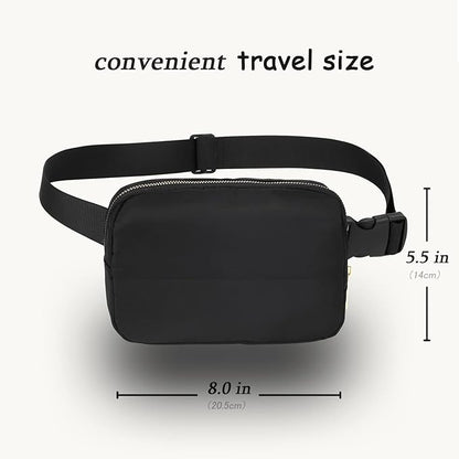 DAITET Crossbody Fanny Pack for Men&Women,Large Waist Bag & Hip Bum Bag with Adjustable Strap for Outdoors Workout Traveling Casual Running Hiking Cycling