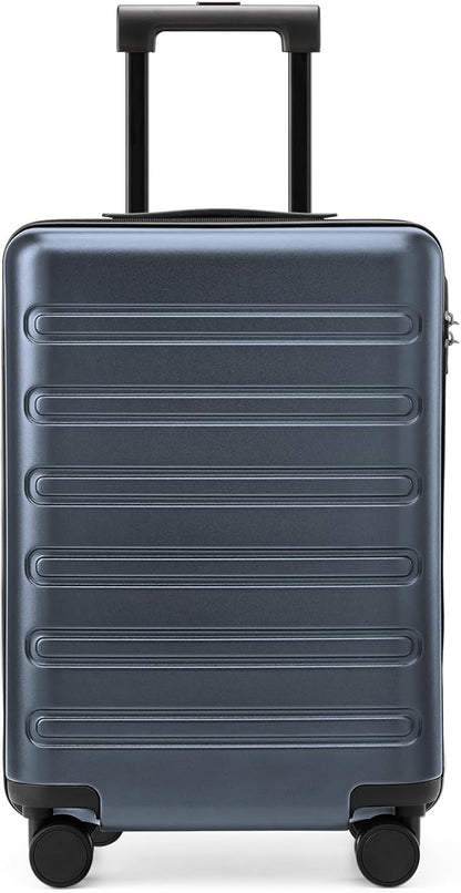 NINETYGO Medium Checked Luggage 24 Inch, Checking In Luggage with Smooth Spinner Wheels, Expandable, Hard Shell PC+ABS Suitcase, Lightweight Travel Luggage, TSA Approved (Grey, Andes)