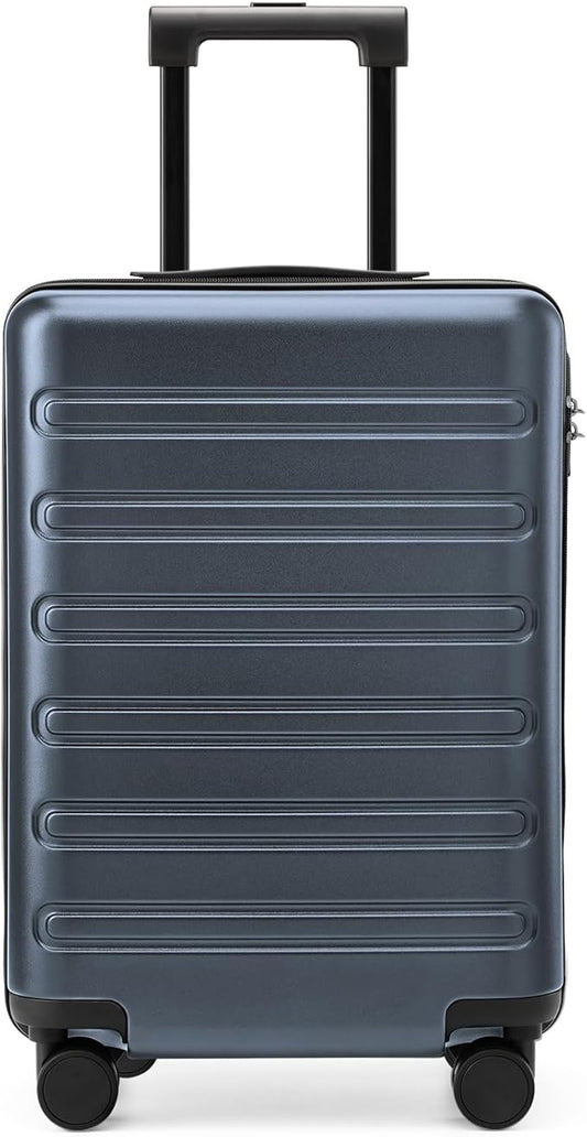 NINETYGO Medium Checked Luggage 24 Inch, Checking In Luggage with Smooth Spinner Wheels, Expandable, Hard Shell PC+ABS Suitcase, Lightweight Travel Luggage, TSA Approved (Grey, Andes)