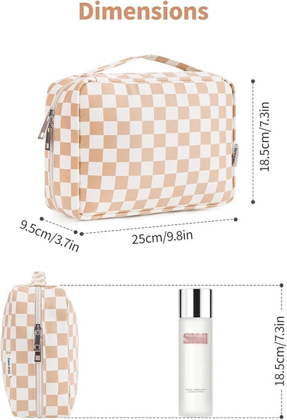 Narwey Small Hanging Travel Toiletry Bag for Women, Travel Bag for Toiletries, Makeup Bag Organizer Cosmetic Bags Make Up Bags for Girls