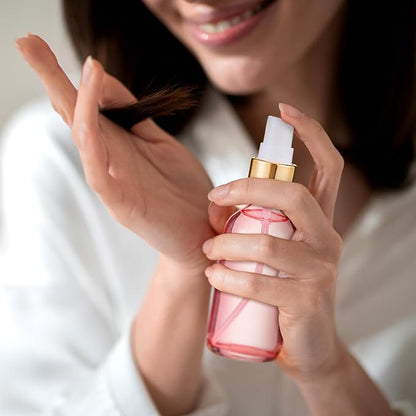 Roshtia 30 Pcs 2 oz/ 60 ml Rose Gold Glass Spray Bottle Refillable Perfume Atomizer Clear Decorative Empty Bottles with Fine Mist Sprayer Pump for Face Body Travel