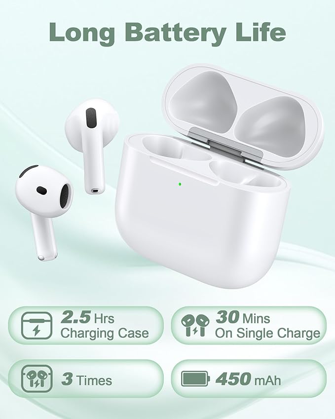 Charging Case Replacement for Airpods 3rd Generation - Wireless Charger Case to USB-C Without Earbuds