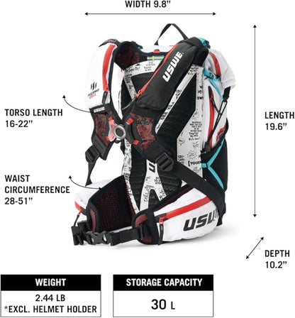 USWE Hajker, Hiking Backpack, Adventure Daypack with Waterproof Rolltop, for Men and Women