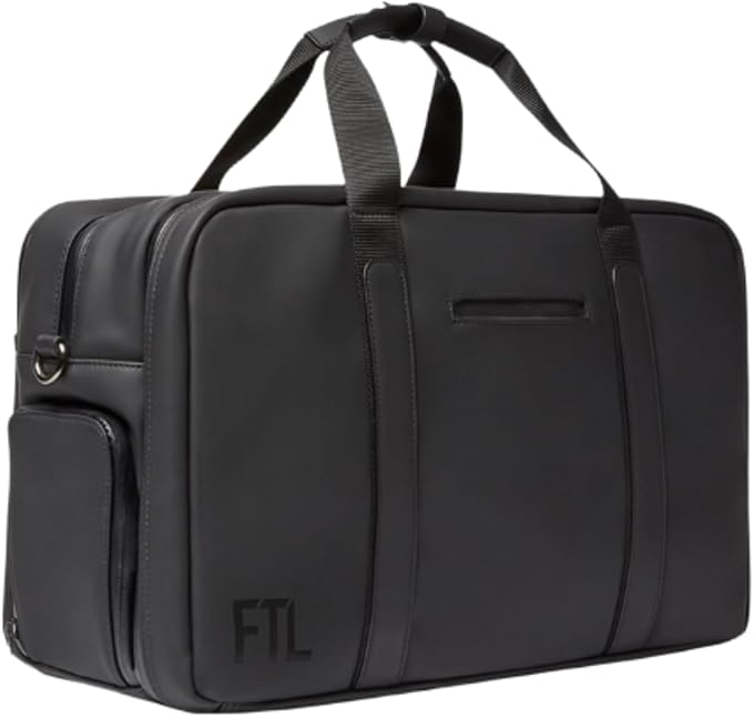 The FTL Pro Mens Travel Bag - 30L Premium Work to Gym Weekender Duffel with Garment Bag, Shoe Space & 18" Laptop Sleeve - Organized Athletic Business Carry On Hybrid, Fits Under Airplane Seat - Black