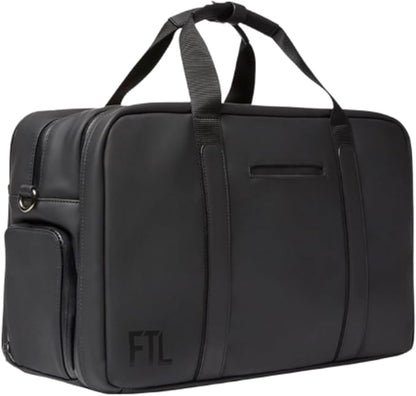 The FTL Pro Mens Travel Bag - 30L Premium Work to Gym Weekender Duffel with Garment Bag, Shoe Space & 18" Laptop Sleeve - Organized Athletic Business Carry On Hybrid, Fits Under Airplane Seat - Black