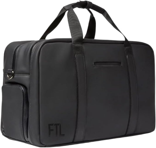 The FTL Pro Mens Travel Bag - 30L Premium Work to Gym Weekender Duffel with Garment Bag, Shoe Space & 18" Laptop Sleeve - Organized Athletic Business Carry On Hybrid, Fits Under Airplane Seat - Black