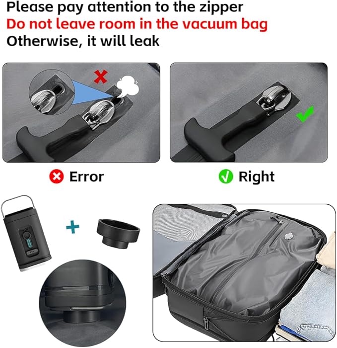 Vacuum Backpack Travel with Pump, 40L Expandable Carry on Compression Backpack Flight Approved for Women Men Fit 17 Inch Laptop with USB Charging Port Business Weekender