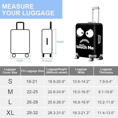 ANNA QUEEN Travel Luggage Cover Suitcase Protector Suitcase Cover Anti-Scratch,Stretchable Bag Cover Washable Durable Polyester with Elastic Hem with Zipper Closure