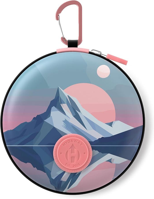 HYDAWAY Travel Case for Collapsible Bottles, Bowls & Cups - Protective Storage with Carabiner Clip - Durable, Water-Resistant, TSA-Friendly