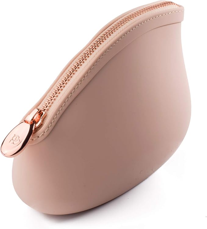 Small Makeup Bag by Pudinbag | The Premium Silicone Purse Bag | Vegan Hygenic Eco-friendly | Water and Heat Resistant