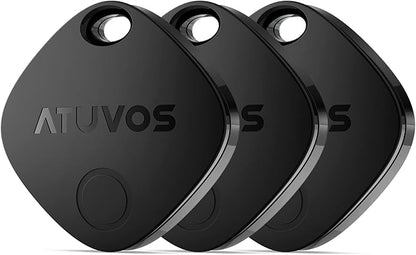 ATUVOS Air Tracker Tags-3 Pack, Bluetooth Luggage Tracker Works with Apple Find My (iOS Only, Not for Android), Keys Finder and Item Locator Track Your Keys, Luggage, Backpack, Suitcase, Bags and More