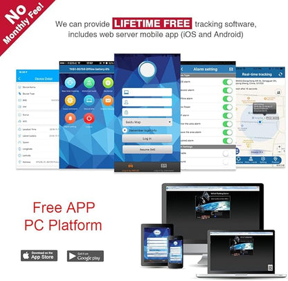 GPS Tracker for Vehicles 4G TK905B 10000mAh Long Battery Life, Car GPS Tracking Device Magnetic, Unlimited Distance Real-Time Tracking Rastreador Motorcycle Camping Car, APP No Subscription