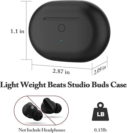 Jinstyles Replacement Charging Case Compatible with Studio Buds & Studio Buds+: Charger Case with Bluetooth Pairing Button, 660mAh Battery, Not Included Earbuds
