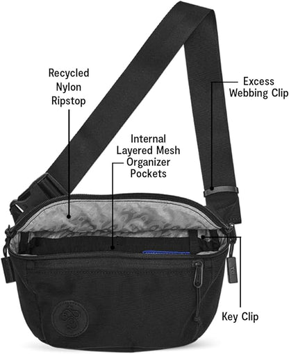 Baboon to the Moon Full Size Fanny Pack 3L – Womens Crossbody, Belt Bag for Women, Fanny Pack for Men, Crossbody Bags for Women Travel, Waist Bags