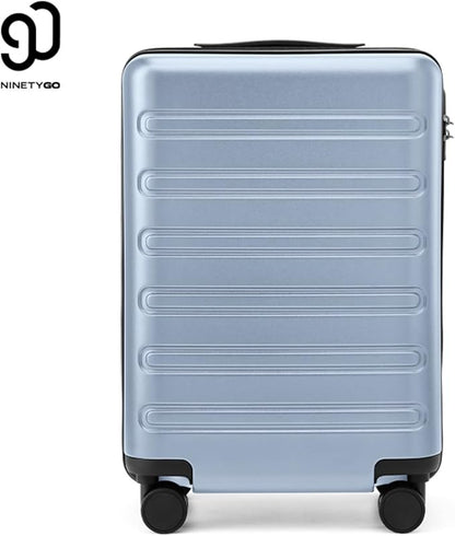 NINETYGO Carry On Luggage 22x14x9 Airline Approved, 20 Inch Luggage with Smooth Double Spinner Wheels, Hard Shell PC+ABS Suitcase Carry-On, Lightweight Travel Luggage, TSA Approved (Blue, Andes)