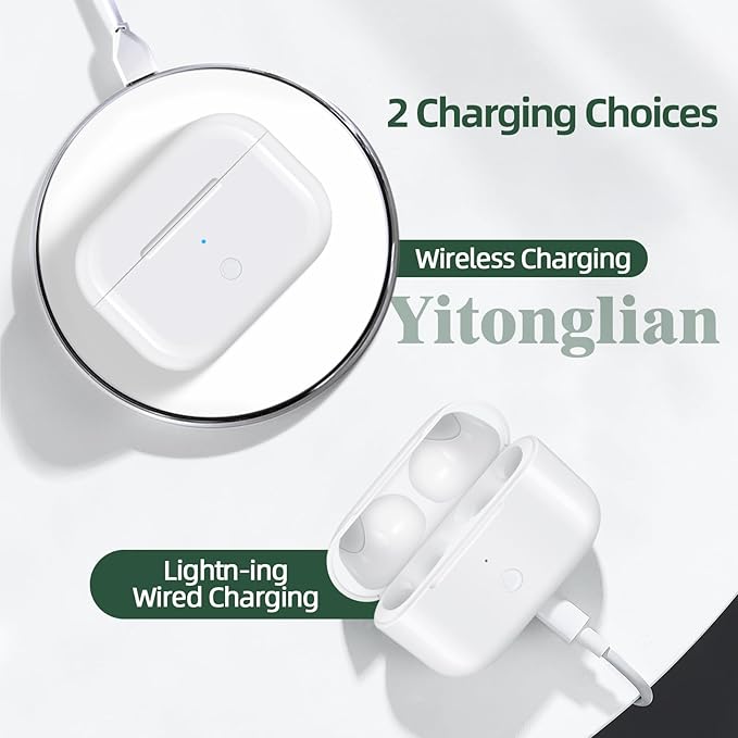 Charging Case Replacement for AirPods Pro 1st & 2nd Generation - Wireless Charger Case Without Earbuds