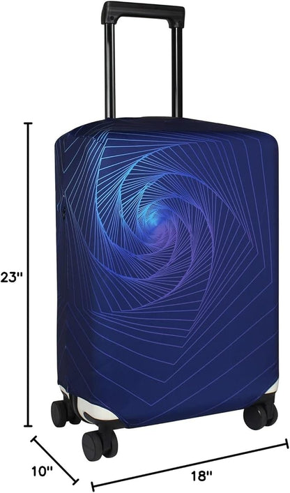 Explore Land Travel Luggage Cover Suitcase Protector Fits 27-30 Inch Case (Gyrotropic, L)