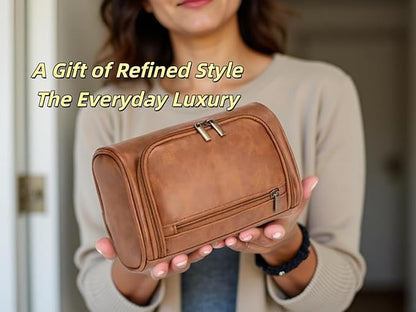 Personalized Small Toiletry Bag for Men,Minimalist Travel Toiletry Organizer Dopp Kit Water-resistant Shaving Bag for Toiletries Accessories,Ideal Chrismas Gifts For Men