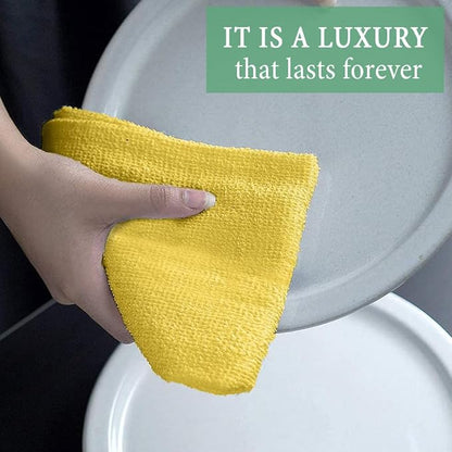 Cotton Terry Towel Rags Yellow 14x17|Pack of 60|Super Absorbent|Quick Dry Multipurpose Restaurant Towels
