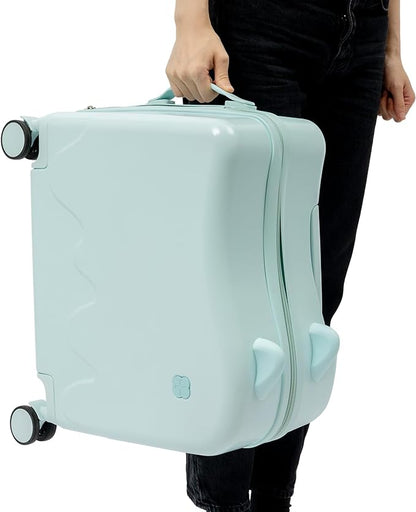 18" Kids Luggage Suitcase for Girls & Boys, Kids Carry On Luggage with Wheels Children’s Suitcase w/Lock (Baby Blue)