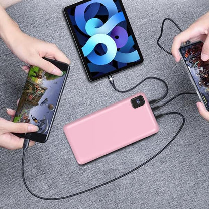 Portable Charger 50000 mAh Power Bank PD 30W and QC 4.0 PowerBank Fast Charging External Battery Pack with USB-C LED 3 Outputs & 2 Inputs Portable Charging for iPhone 15 14 13 pro, Samsung