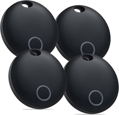 Air Tracker Tags-4 Pack, Smart Bluetooth Tracker Works with Apple Find My (iOS Only), Item Finder Locator for Keys, Luggage, Backpack, IP67 Waterproof