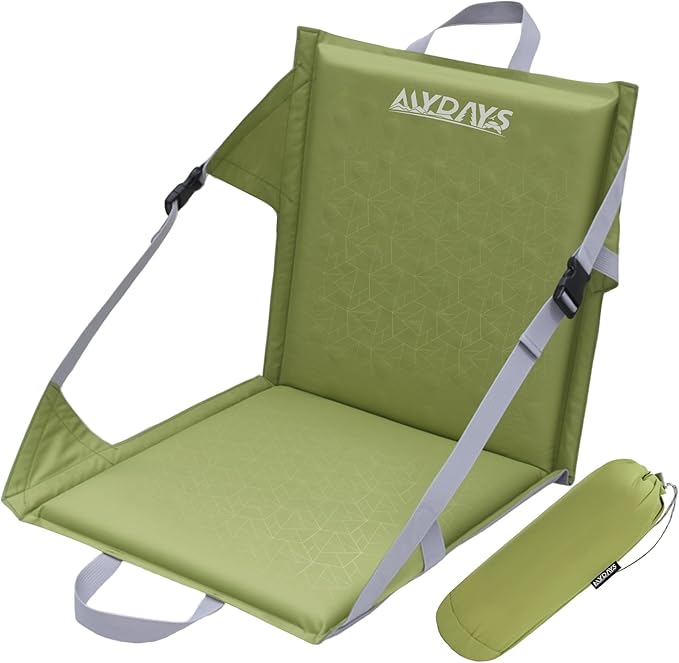 MYDAYS Inflatable Seat Cushion, Portable Stadium Seat Pad, Lightweight Chair Pad for Outdoor, Airplane, Travel, Stadium, Camping & Car (Back Rest)