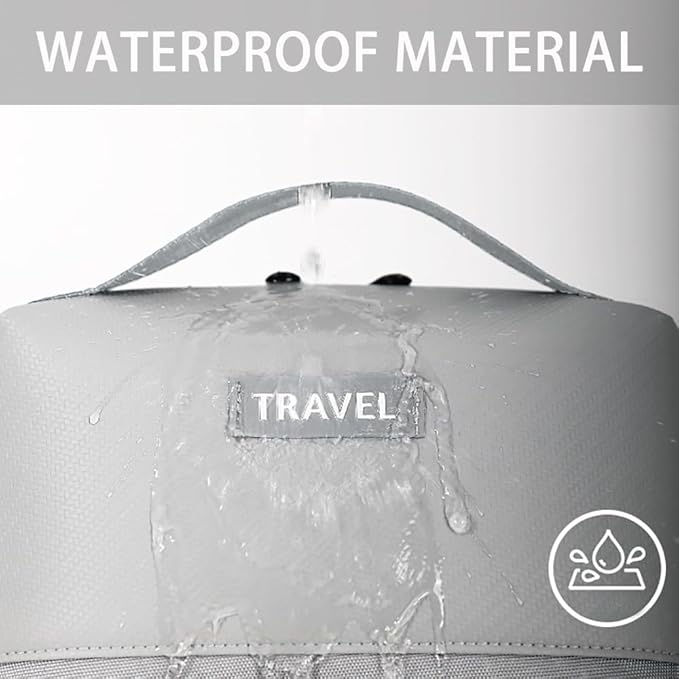 Electronic Organizer Accessory Cable Organiser Bag Water-Resistant Travel Essentials Tech Pouch for Charger, Cables, Hard Drive, Power Bank, Memory Card (Grey)