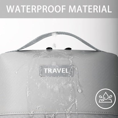 Electronic Organizer Accessory Cable Organiser Bag Water-Resistant Travel Essentials Tech Pouch for Charger, Cables, Hard Drive, Power Bank, Memory Card (Grey)