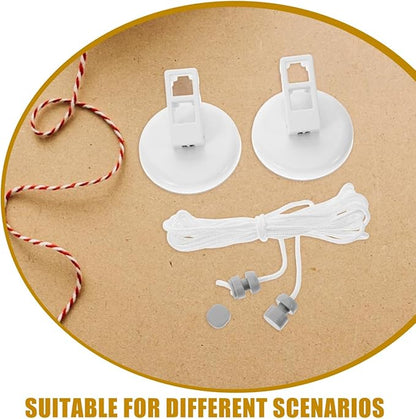 VOSAREA Retractable Laundry Line Suction Cup Easy-to-Hang PVC Clothes Line for Outdoor Portable Travel Clothesline