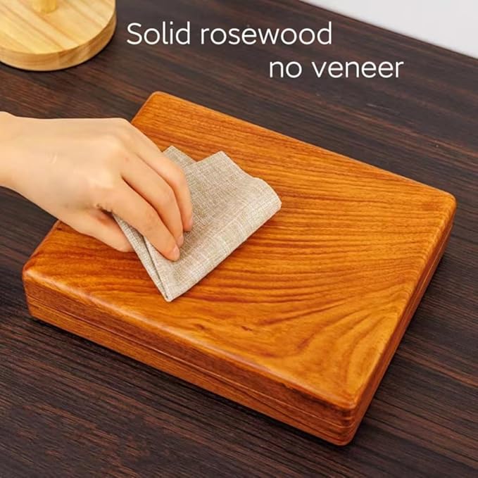 Bescott Solid Wood Rings Cufflink Earrings Necklace Jewelry Box For Drawer Organizer Storage For Multiple Rings Wooden Case Holders For Women Men Gift