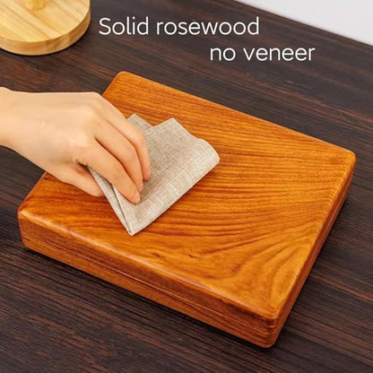 Bescott Solid Wood Rings Cufflink Earrings Necklace Jewelry Box For Drawer Organizer Storage For Multiple Rings Wooden Case Holders For Women Men Gift