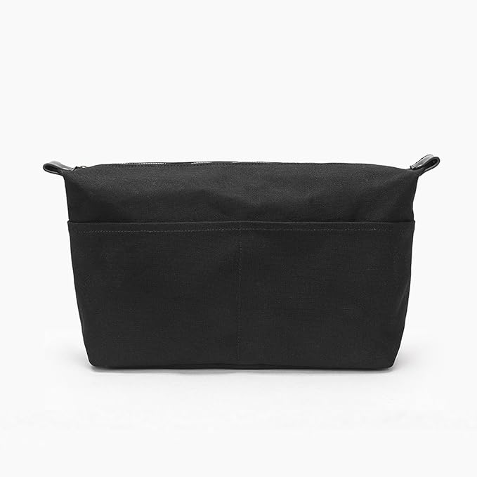 Insert Storage Bag Purse Organizer and Cosmetic Travel Bags for Women Makeup Bag with Compartments Three Sizes Cotton Canvas built-in compartments functiona and fashionable