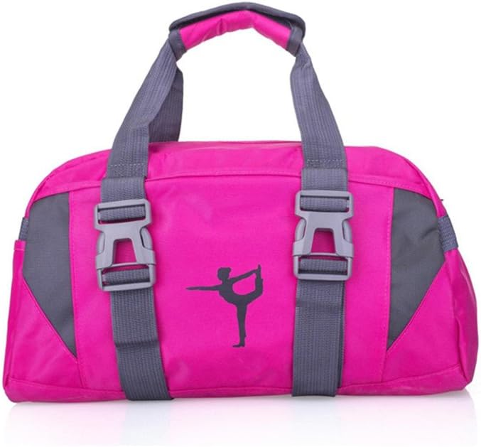Small/Large Dance Duffle Bag For Girls Sport Gym Bags For Women Yoga Bag (Rose, Large)