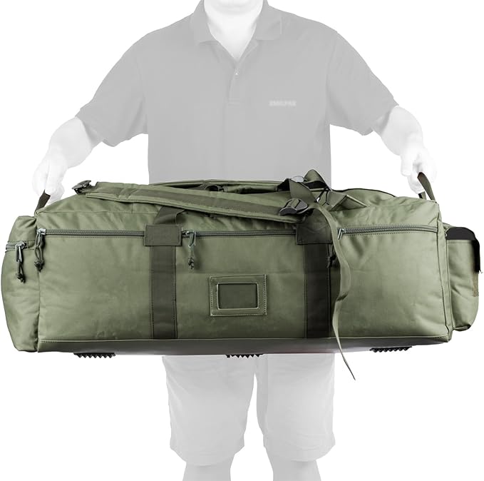 Large Military Duffle Bag Tactical Gear Load Out Bag Deployment Cargo Bag Travel Sports Equipment Duffel Luggage Bag with Backpack Straps 90L