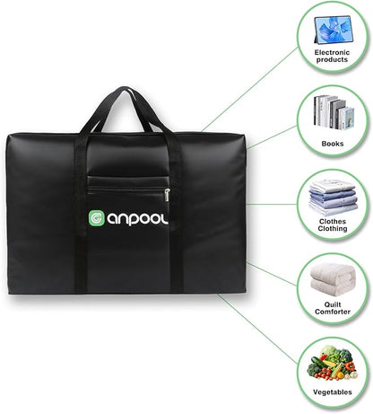 Foldable Travel Duffel Bag – Lightweight & Large Capacity Weekender Gym Luggage – Waterproof, Carry-On Duffel for Men & Women – Compact Foldable Overnight Bag For Weekend Trips/Gym/Flight