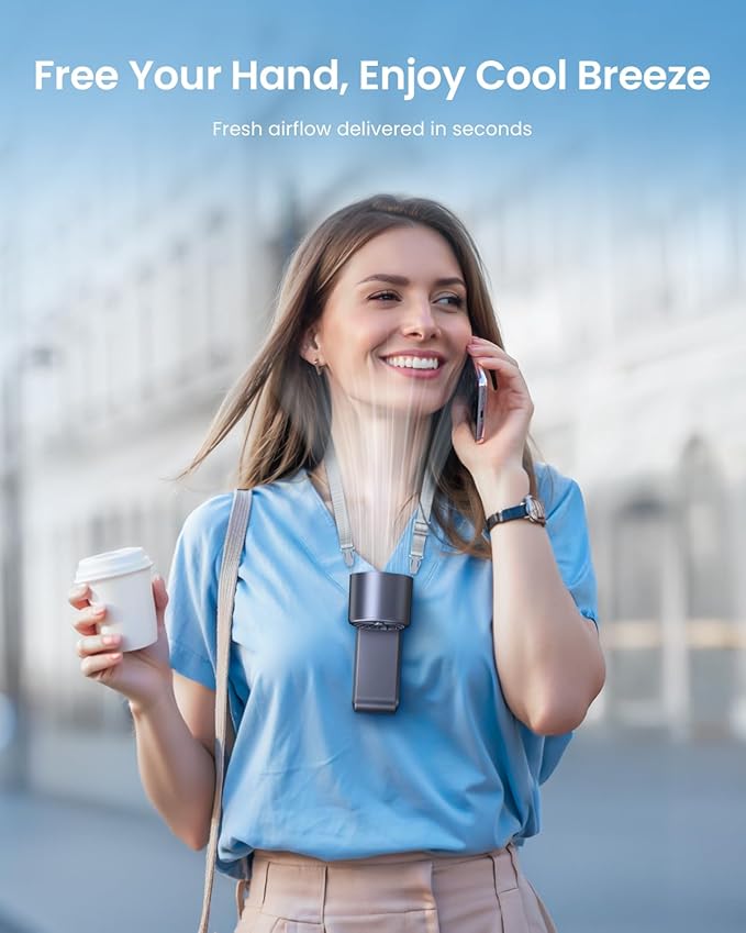 2 Pack Handheld Portable Turbo Fan with Ice Cooler, Speed (1-199) 5500mAh*2 Rechargeable Personal Fan,[20H Cooling Time] Mini Yet Powerful, Small Pocket Fans for Travel/Outdoor/Office, Grey Purple