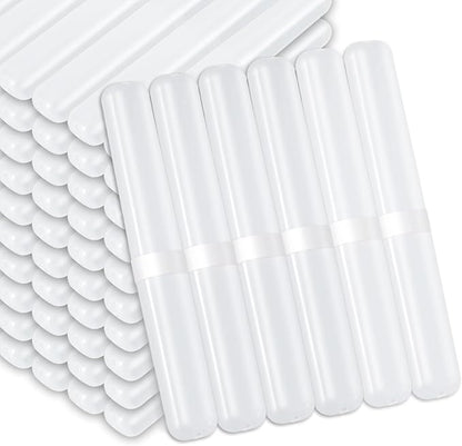 60 Pcs Travel Toothbrush Case, Portable Plastic Toothbrush Holders Bulk, Plastic Dust Proof Breathable Toothbrushes Case Holder for Travel, Business, Indoor, Outdoor, Camping, Bathroom(Clear)