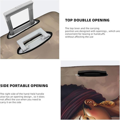 Suitcase covers for luggage tsa approved luggage cover for Suitcase Washable Suitcase Protector Anti-scratch Suitcase cover X-Large African American Black Girl