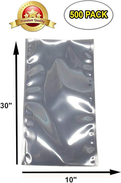 APQ Pack of 500 Static Shielding Bags 10 x 30. Grey Electrostatic Bags 10x30. Open Ended Heat Sealable Bags. Transparent Material. Great for Electronical Sensitive Components.