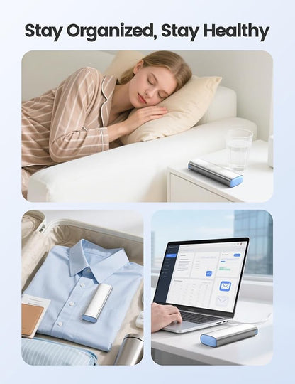 Vaydeer Metal Travel Pill Organizer – Compact Weekly Pill Box for Daily Medication – Portable Small Pill Case for Vitamins, Pills & Supplements (Rose Gold)