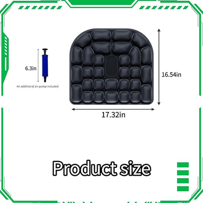 Portable seat Cushion Comfortable Inflatable seat Cushion Suitable for Office Chairs Long Drives Flights Long Trips or Wheelchair use Improve The Comfort of Sitting Posture Black