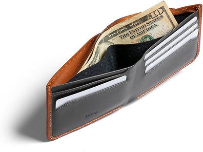 Bellroy Hide & Seek Wallet (Slim Leather Bifold Design, RFID Protected, Holds 5-12 Cards, Coin Pouch, Flat Note Section, Hidden Pocket)