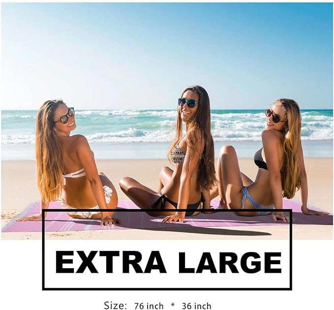 4 Packs Turkish Beach Towels Vacation Essentials Oversized Bath Pool Swim Towel Set Bulk Quick Dry Sand Free Extra Large Xl Big Blanket Adult Travel Cruise Accessories Must Have Clearance Stuff