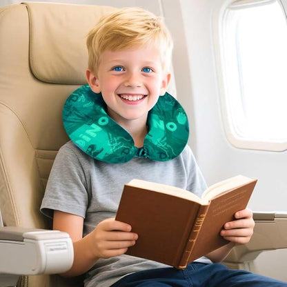 AGSDON 5 Piece Kids Luggage Set for Boys, Cute Rolling Wheels Suitcase for Toddler, Children Travel Carry on Suitcase-Dinosaur