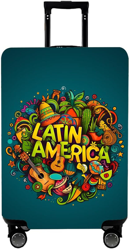 WUJIAONIAO Travel Luggage Cover Baggage Suitcase Cover Protector Skins 18-32 Inch (US-Area, L (for 25-28 inch luggage))