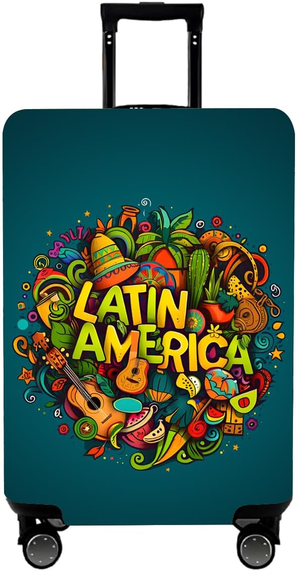 WUJIAONIAO Travel Luggage Cover Baggage Suitcase Cover Protector Skins 18-32 Inch (US-Area, M (for 22-24 inch luggage))