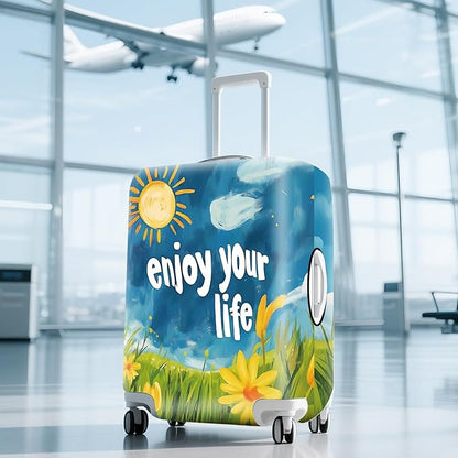 ANNA QUEEN Travel Luggage Cover Suitcase Protector Suitcase Cover Anti-Scratch,Stretchable Bag Cover Washable Durable Polyester