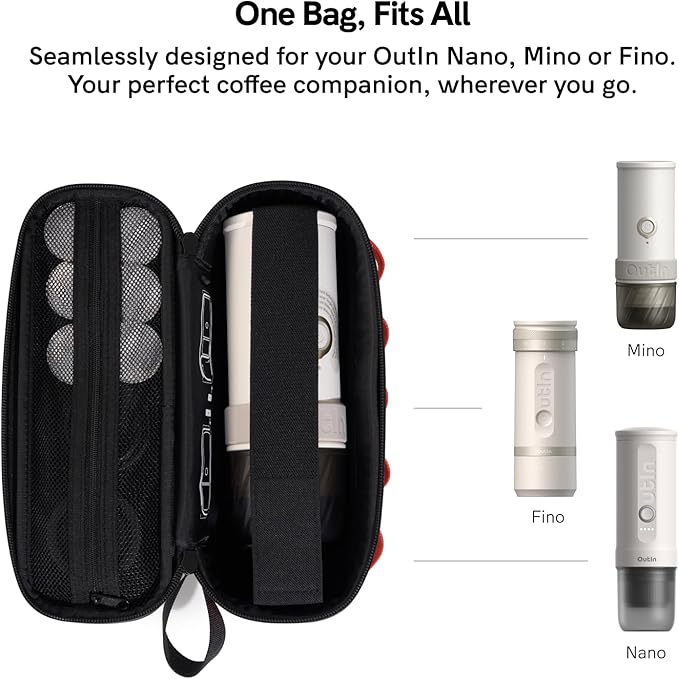 OutIn EVA Protective Case, Portable Hard Shell Travel Bag, Waterproof & Dirt-Resistant with Multi-Function Hand Carry or Hanging Outdoor Organizer Case, Compatible Nano, Mino & Fino